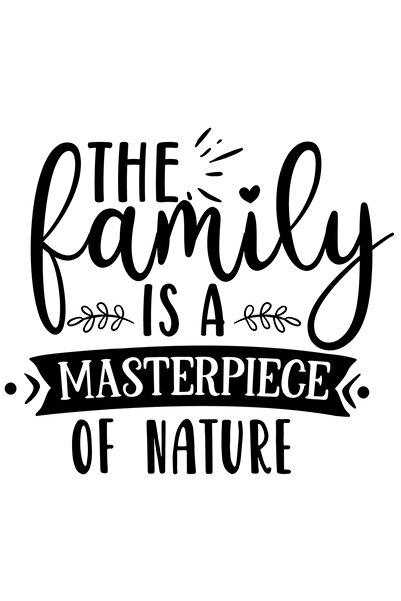 StoryGift Romania Sticker Exterior Cu Mesajul "familia Este O Capodopera A Na...