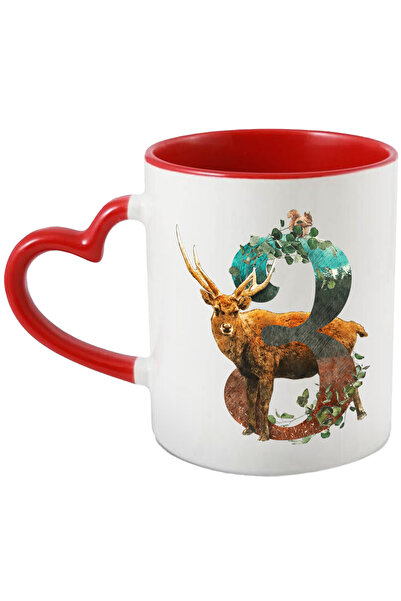 StoryGift Romania Cana Cu Cifra, 3, Cerb, Veverita, Plante, Multicolor 330 ml...