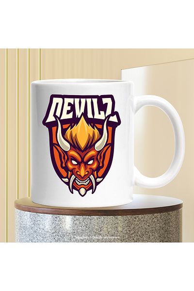 StoryGift Romania Cana Cu Mesaj Devilz, Emblema, Diavol, Demon, Coarne, Colti, Multicolor 330 Ml, , Cu ,stg