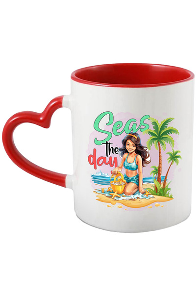StoryGift Romania Cana Cu Mesajul "sea's The Day", Vara, Vacanta, Relaxare, C...