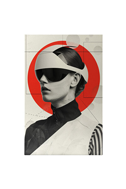 StoryGift Romania Tablou Canvas Model De Cască Futuristă Cu Ochelari Purtată ...