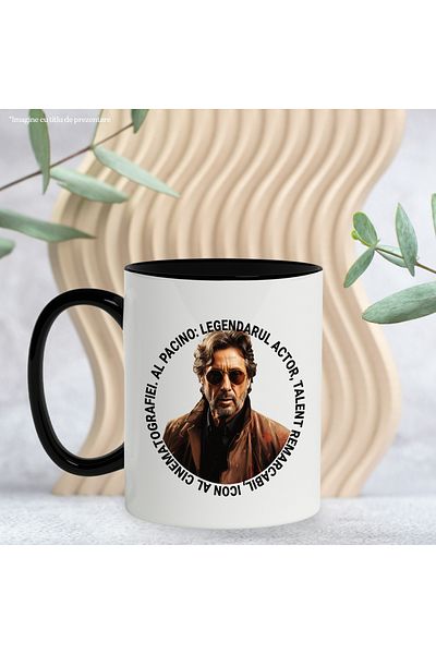 StoryGift Romania Al Pacino Mug: Legendary Actor, Sunglasses, Jacket, Multicolor 330, With