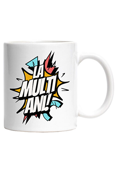 StoryGift Romania Cana Mesaj aniversare La Multi nai, zi Onomastica, 330ml, C...