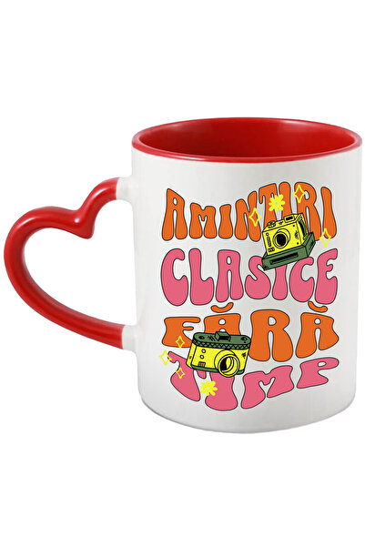 StoryGift Romania Cana amintiri clasice fara timp aparat foto arta, 330ml, Ce...