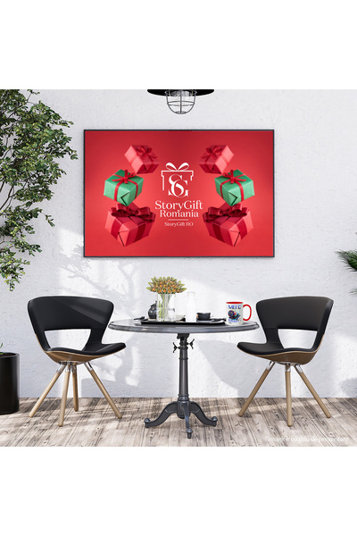 StoryGift Romania Cosmic Snail Mug, unknown universe, colorful nature, 330ml, Ceramic with Red Handle, With,STG.