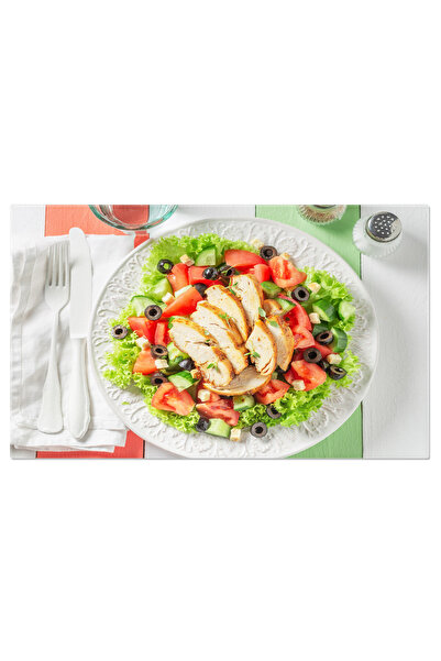 StoryGift Romania Tablou Canvas Salata Caesar Sanatoasa Cu Rosii Si Masline S...