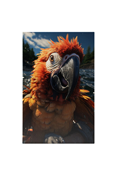 StoryGift Romania Tablou Canvas: Destinație Acvatică În Pene Colorate De Papagal Idealist Fuga Spre Final Pictura