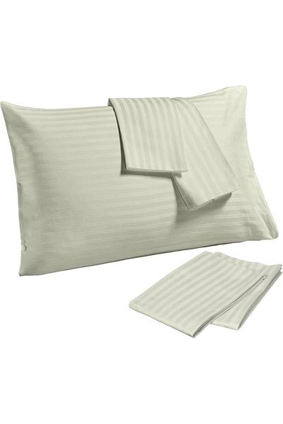 Hotel Linen Klub 4-Piece 100% Cotton Sateen Pillowcase (50x75cm) – Silky Soft Feel Like Satin, Hotel-Quality Bedding
