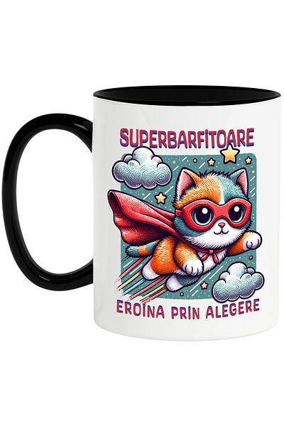StoryGift Romania Super Gossip Girl Mug, Superhero, Heroine By Choice, 330ml, Ceramic with N Handle, With, STG
