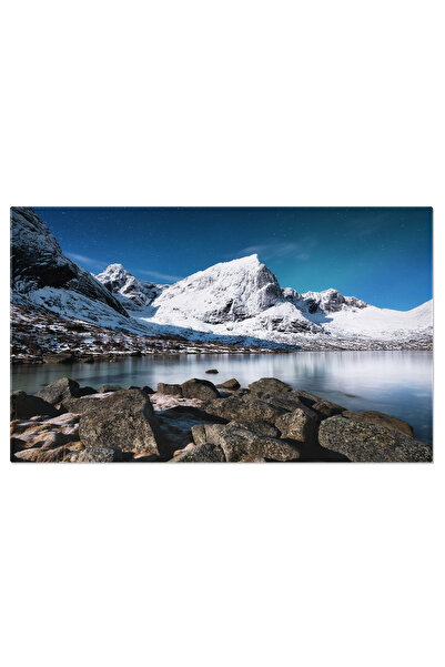 StoryGift Romania Tablou Canvas View Nocturn In Insulele Lofoten, Norvegia, I...