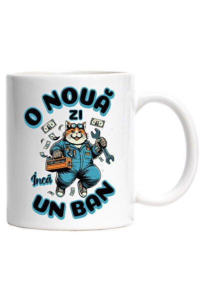 StoryGift Romania Cana Pisica pufoasa muncitoare O noua zi, înca un ban, 330m...