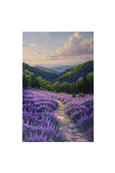 StoryGift Romania Canvas Painting 60 x 40CM Beautiful Lavender Field, Inspiri...