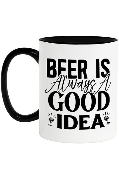 StoryGift Romania Mug with the message in English "Beer is always a good idea" - beer is always a , With ,STG