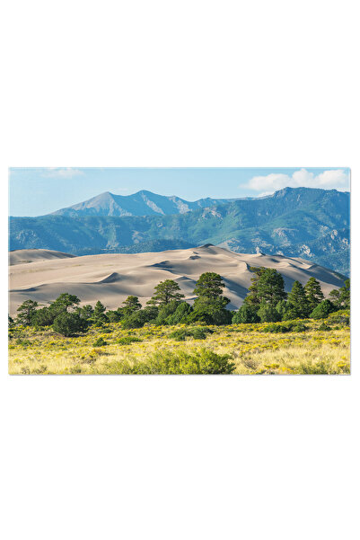 StoryGift Romania Tablou Canvas Parcul National Great Sand Dunes Din Colorado Intro Zi De Vara, Cu Dunele Sale Ma