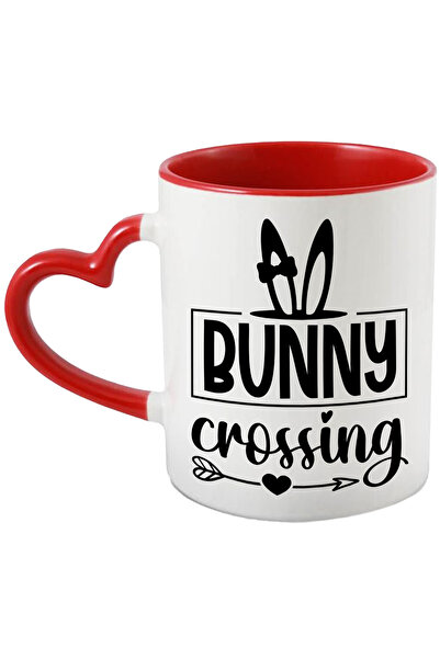 StoryGift Romania Cana cu urechi de iepure si mesajul in engleza "Bunny crossing" - trecere pentru, Cu ,STG