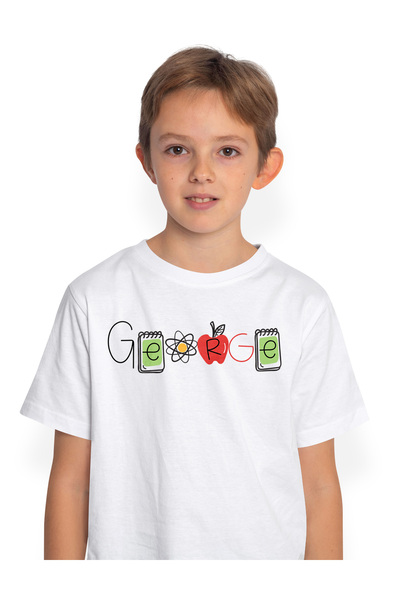 StoryGift Romania Tricou Copii Cu Numele George, si Mesaj Amuzant, Curios, So...
