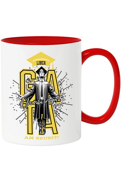 StoryGift Romania Young graduate mug, motivational, I succeeded in college, school, 330ml, Ceramic, With, STG