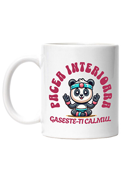 StoryGift Romania Cana cu Iubitorii De Meditatie Urs Panda In Pozitie De yoga...