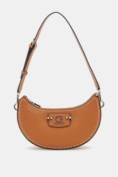 Guess Nastra Top Zip válltáska női barna válltáska Hwbg9637170-autó
