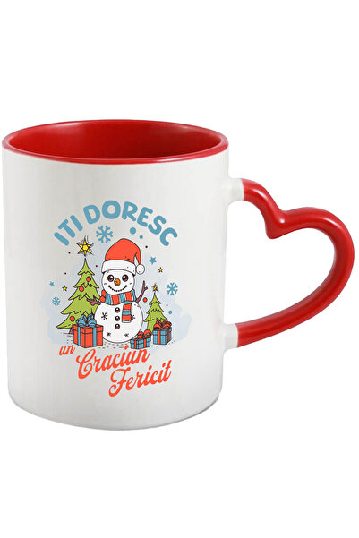 StoryGift Romania Cana iti doresc un craciun fericit om de zapada cadou, 330m...