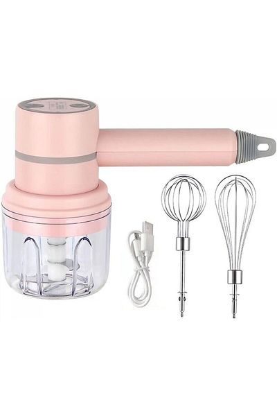 COOYA 250ML Electric Mixer, portable handheld, 3-speed automatic control for cakes, eggs