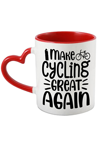 StoryGift Romania Cana cu o bicicleta si mesajul "Eu fac ciclismul din nou mi...