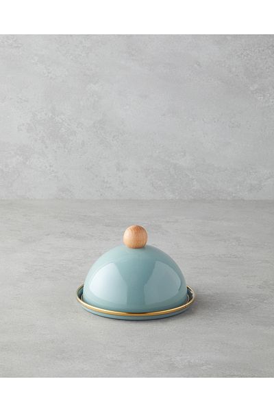 English Home Petite Enamel Covered Presentation Bowl 14 cm Green
