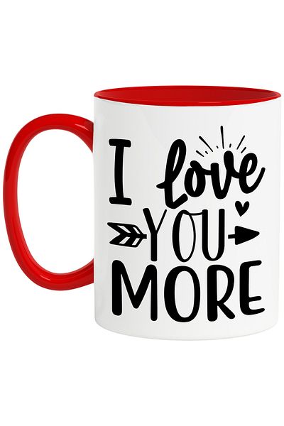StoryGift Romania Heart mug for the girlfriend you love so much with the message "I love you m, Cu,STG"