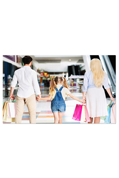 StoryGift Romania Tablou Canvas: Cumparaturi In Familie - Bucurie Si Economii