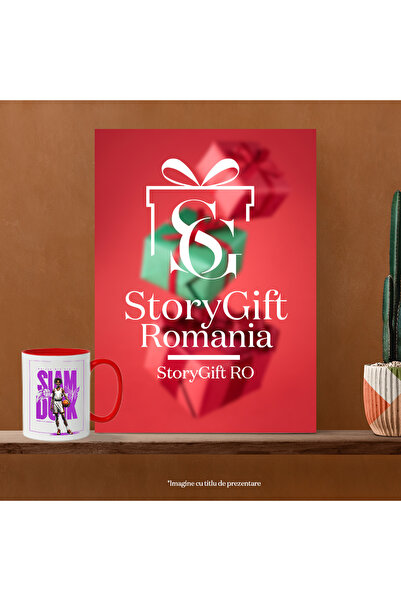 StoryGift Romania Cana jucatoare baschet slam dunk iubirea mea, iubitorii de sport, 330ml, Ceramic, Cu ,STG