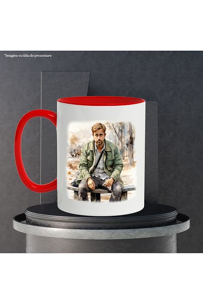StoryGift Romania Mug With Jake Gyllenhaal, Actor, Action Movies, Celebrity, Multicolor 330 ml, With ,STG .