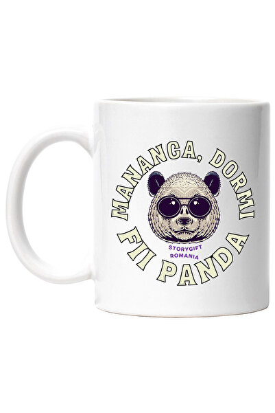 StoryGift Romania Cana mananca dormi, fii panda, relaxare, animal blanos urs ...