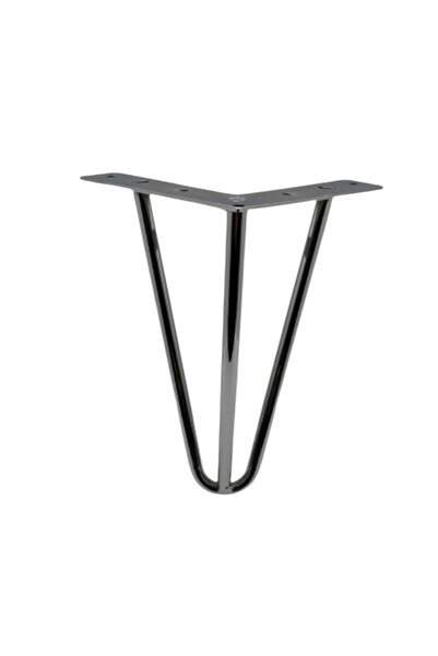 EYMEN YAPI Çubuk Ayak Metal 20 cm Krom Mobilya Koltuk Ayağı