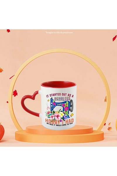 StoryGift Romania Cana cu mesajul "It started out as a harmless hobby I had, no idea it would come, Cu ,STG