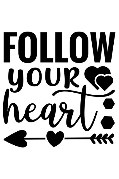 StoryGift Romania Sticker Exterior cu inimioare si textul "Follow your heart"...