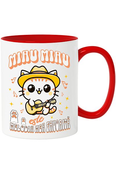 StoryGift Romania Mug Pisca Singer Guitar Cowboy Hat, Furry Animal Lovers, , With ,STG .