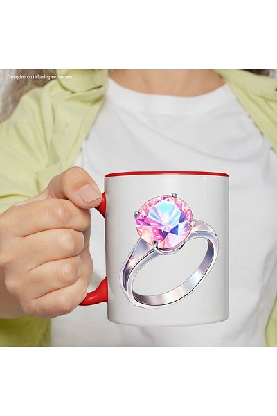 StoryGift Romania Mug with a diamond ring | priceless | gift | present | expensive | for the rich | V, Cu,STG