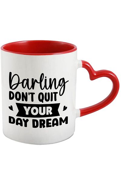 StoryGift Romania Mug with hearts and a message that urges you not to give up on the dreams you have, With ,STG.