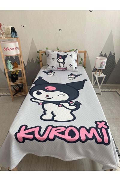 dekomingo Gray Kuromi̇ Baby and Children's Room Pi̇ke Set