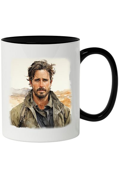StoryGift Romania Mug With Matthew McConaughey, Famous Actor, Movie Lovers, Multicolor 330 ml, With ,STG