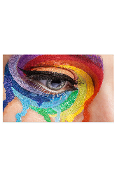 StoryGift Romania Tablou Canvas - Machiajul Perfect: Ochii Conturati Si Rujul...