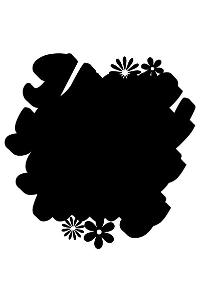 StoryGift Romania Sticker Eticheta 40CM Exterior cu floricele si mesajul "Spe...