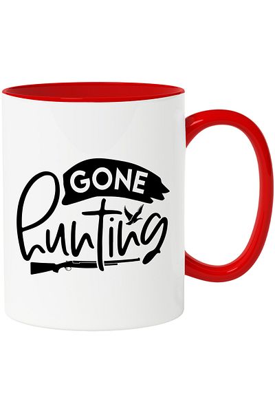StoryGift Romania Mug with the text in English "Gone hunting" - gone hunting passion with , With ,STG