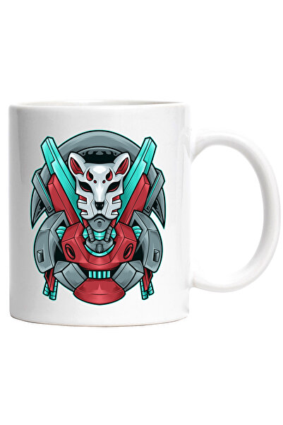 StoryGift Romania Cana Cu Masca, Robot, Cyberpunk, Sci Fi, Japonez, Multicolo...