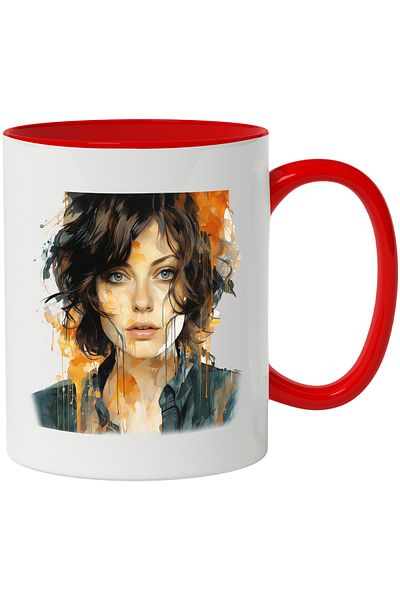 StoryGift Romania Mug With Jennifer Connelly, Actress, Celebrity, Artist, Multicolor 330 ml, Wax, With ,STG