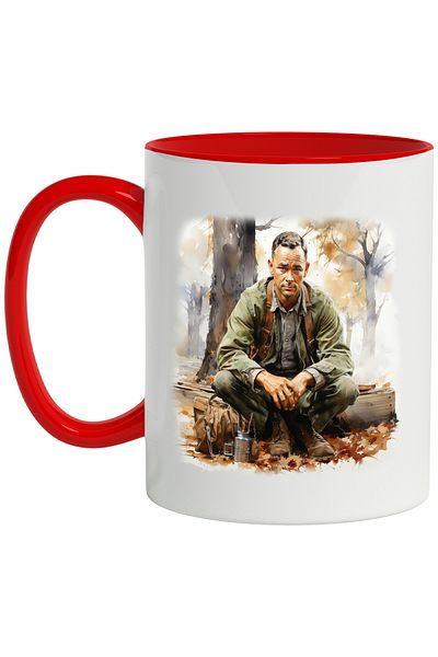 StoryGift Romania Forrest Gump Mug, Fictional Character, Film, Hollywood, Multicolor 330 ml, Ceram, With ,STG