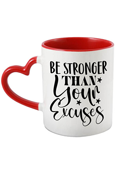 StoryGift Romania Cana cu mesaj motivational "Be stronger than your excuses" ...