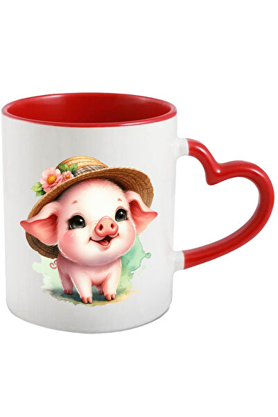 StoryGift Romania Cana cu un purcelus vesel | poarta o palarie | ilustratie |...