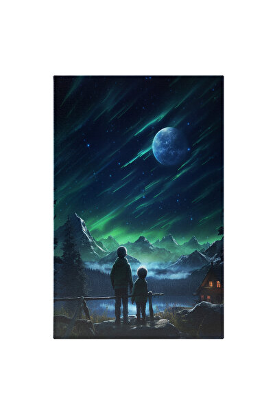 StoryGift Romania Tablou Canvas 70 x 50CM Doi Frati care au iesit din Casa sa...