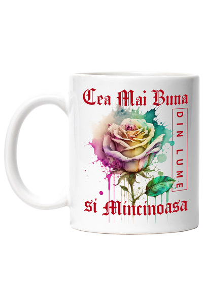 StoryGift Romania Cana Cu Textul Cea Mai Buna la Minciuni, Din Lume, Floare, ...